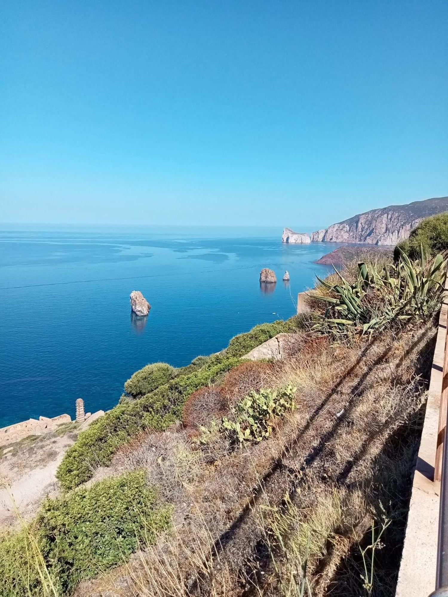 Villa La Perla E Le Conchiglie Tanca Piras Vista Mare Nebida Esterno foto