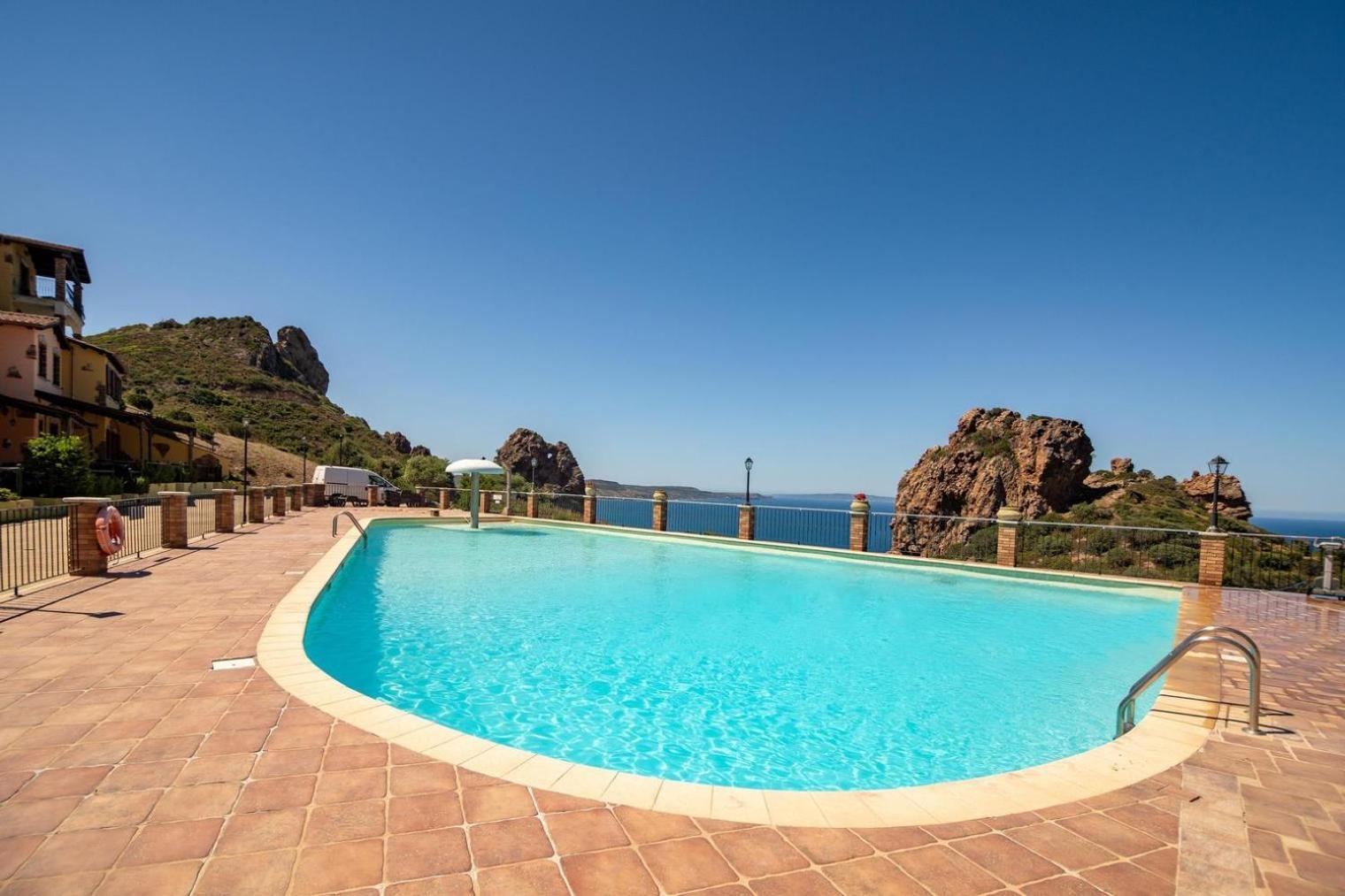 Villa La Perla E Le Conchiglie Tanca Piras Vista Mare Nebida Esterno foto