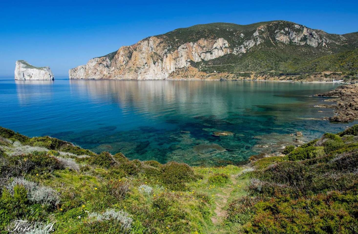 Villa La Perla E Le Conchiglie Tanca Piras Vista Mare Nebida Esterno foto